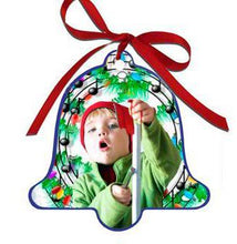 Load image into Gallery viewer, Bell Aluminum Ornament w/Ribbon
