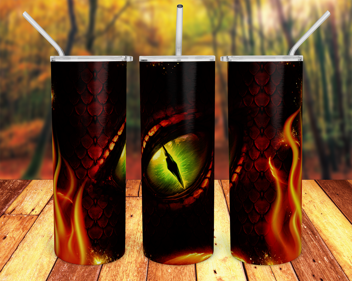 Flame Dragon 20oz. Skinny Tumbler